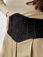 Jacquard corset belt, black jacquard underbust corset belt, custom renaissance corset, Victorian corset top, plus size underbust corset belt