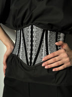 Ukraine red corset belt, custom plus size underbust corset, renaissance corset, Victorian corset top