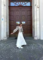 Long skirt, linen skirt with linen, Ukrainian long etno skirt