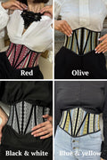 Underbust corset belt, underbust corset waist, renaissance corset, Victorian corset top, mens corset belt