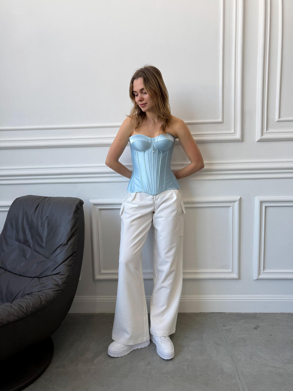 Corset Top and midi Skirt Set with shawl, ideal for Bridesmaids, Wedding Guests, and Bachelorette Parties, overbust corset top