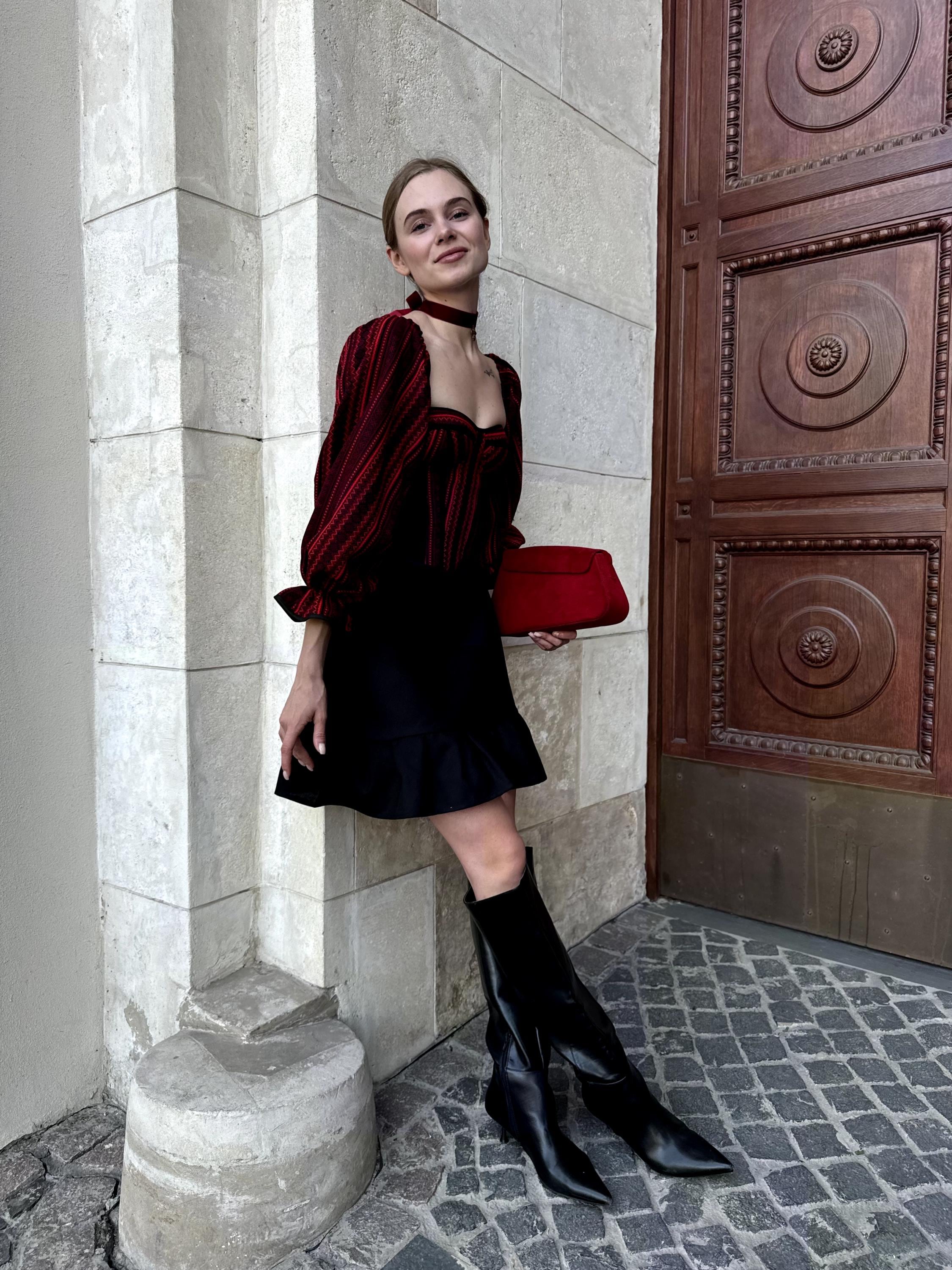 Corset top Ukraine, hand made corset top, corset with long detachable sleeves