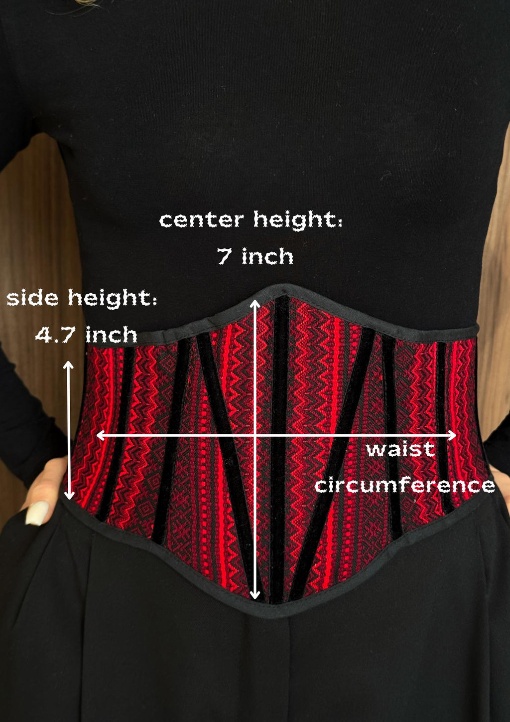 Underbust Corset Belt, Ethnic Waist Corset Cincher, Folk Style Wide Belt, Modern Ukrainian Ethno Corset, Renaissance Bodice