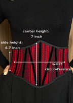 Underbust Corset Belt, Ethnic Waist Corset Cincher, Folk Style Wide Belt, Modern Ukrainian Ethno Corset, Renaissance Bodice