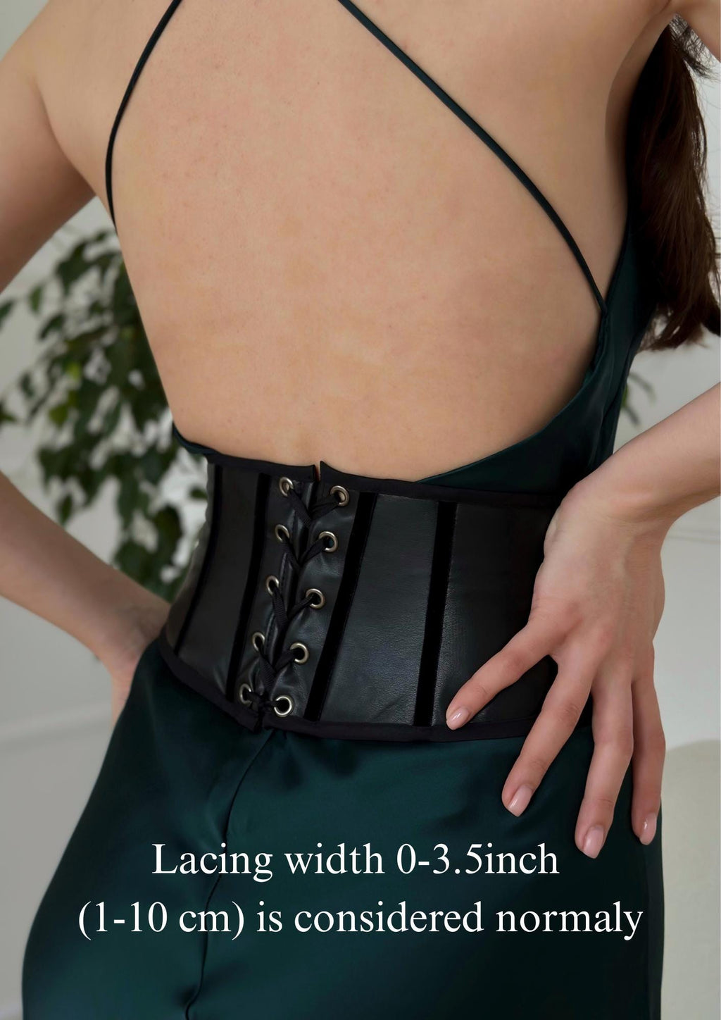 Faux leather corset belt embroidered, underbust corset, plus size custom made corset top, black renaissance corset for dress