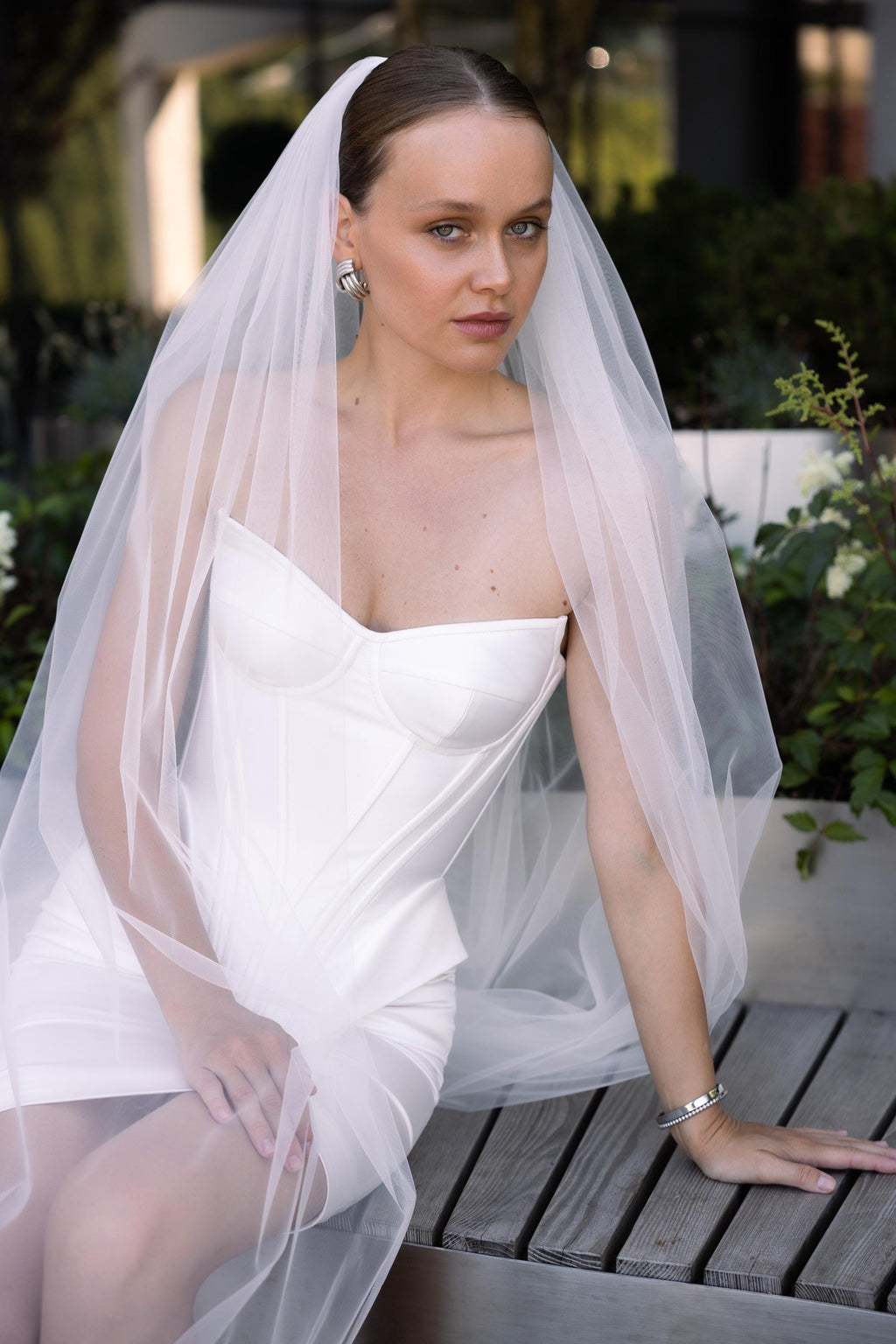 Wedding dress mini, mini elopement engagement and civil corset wedding dress