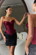 Corset top & long skirt set, beautiful Bachelorette Wedding guest dress, Prom dress, and festival outfits!