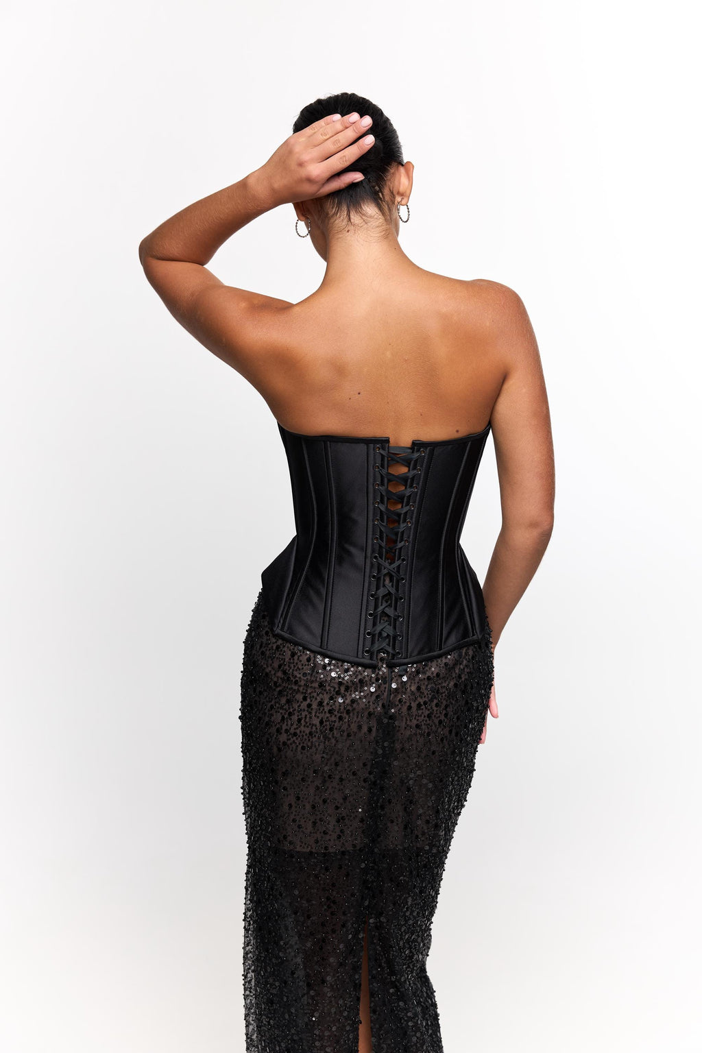 Black dress, beautiful cocktail dress, Bachelorette Wedding guest dress, Prom dress, and festival outfits, sleeveless black corset dress!