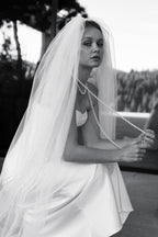 Soft tule bridal veil, wedding veil, long chapel length, cathedral length