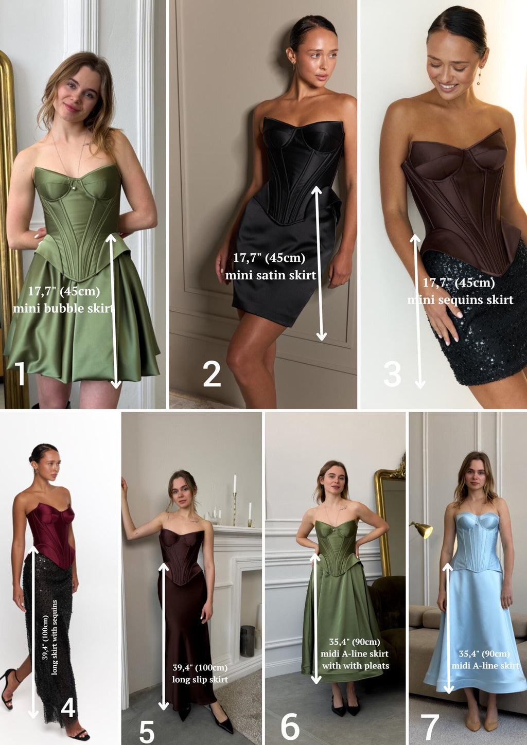 Corset top & mini skirt set, beautiful Bachelorette Wedding guest dress, Prom dress, and festival outfits!