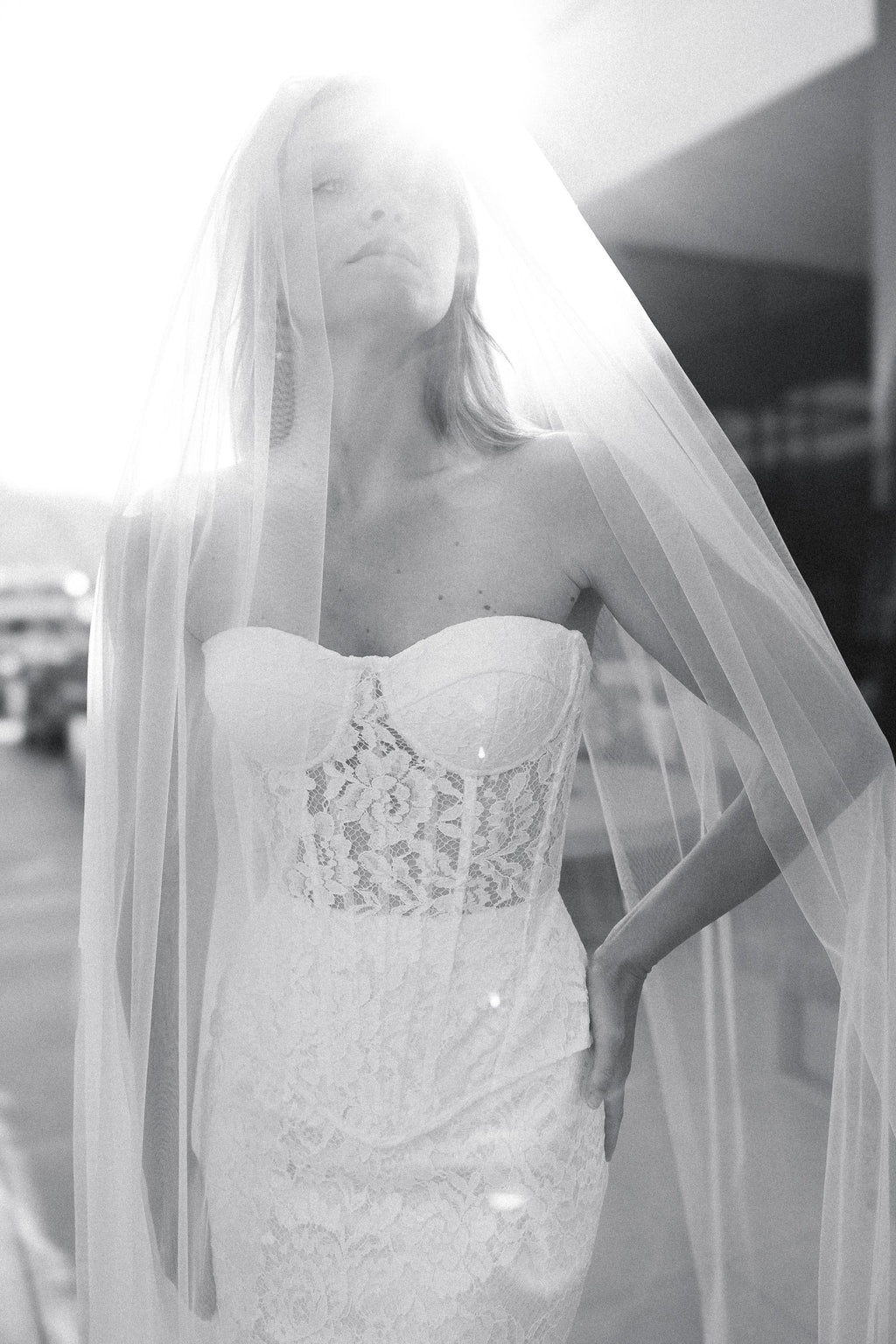 Soft tule bridal veil, wedding veil, long chapel length, cathedral length