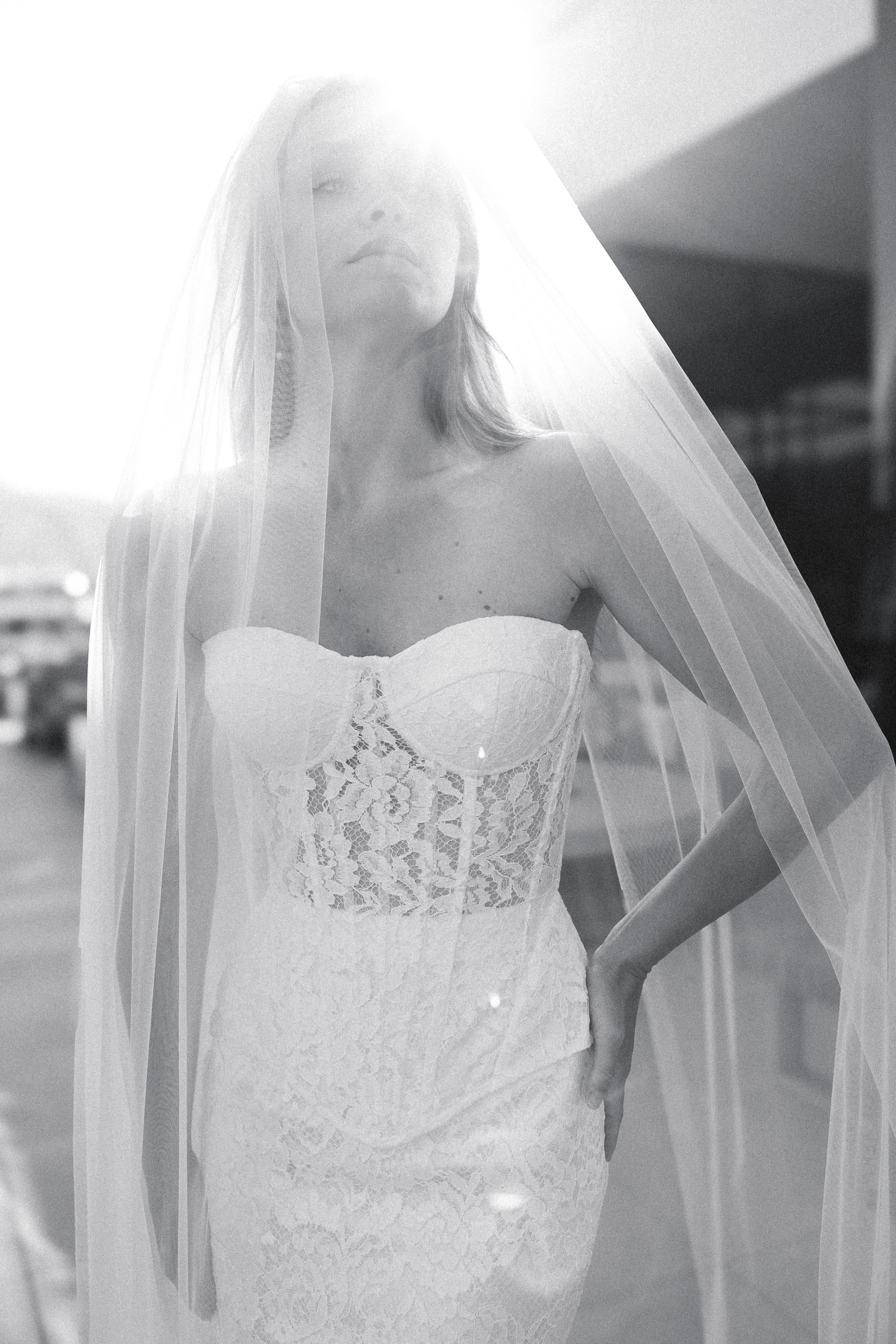 Soft tule bridal veil, wedding veil, long chapel length, cathedral length