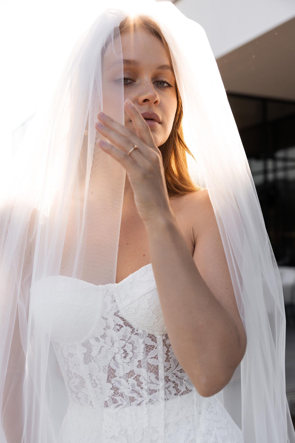 Soft tule bridal veil, wedding veil, long chapel length, cathedral length