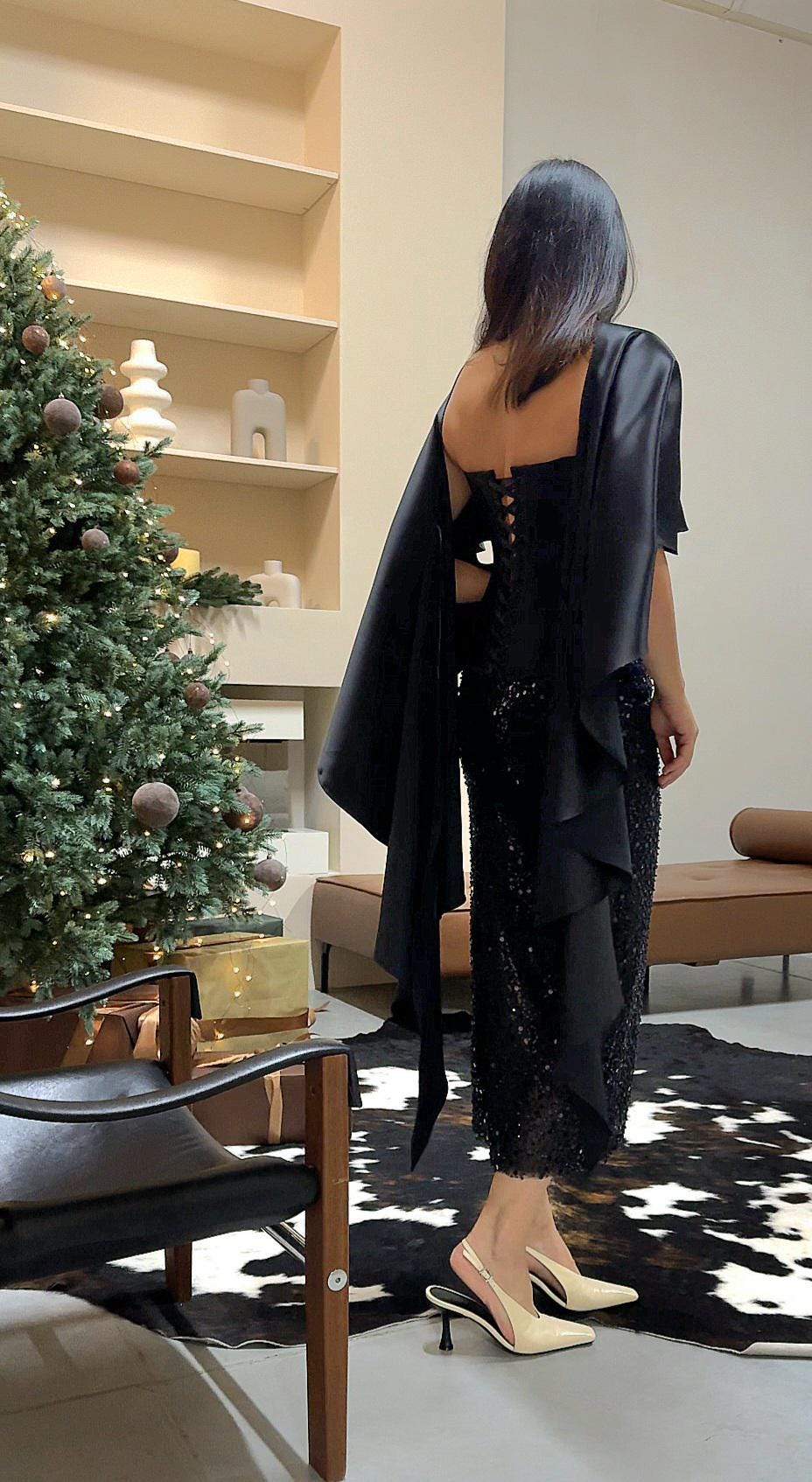 Cape, evening wrap, elegant shawl for your festival outfits, Prom dress