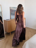 Black Tie Wedding Guest Dress, Black Corset and Floor Length Skirt Set, Formal Evening Gown, Prom Two Piece Dress, Elegant Gothic Outfit